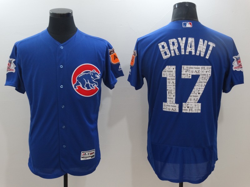 2017 MLB Chicago Cubs #17 Bryant Blue Jerseys->chicago cubs->MLB Jersey